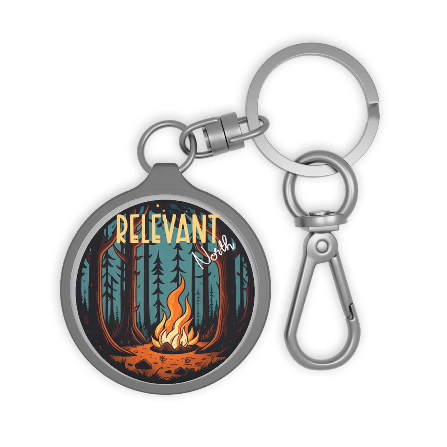 fireside forest keychain