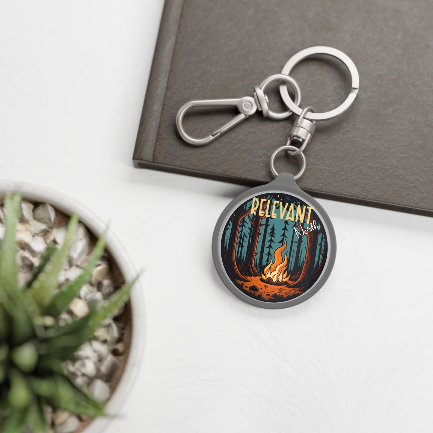 fireside forest keychain