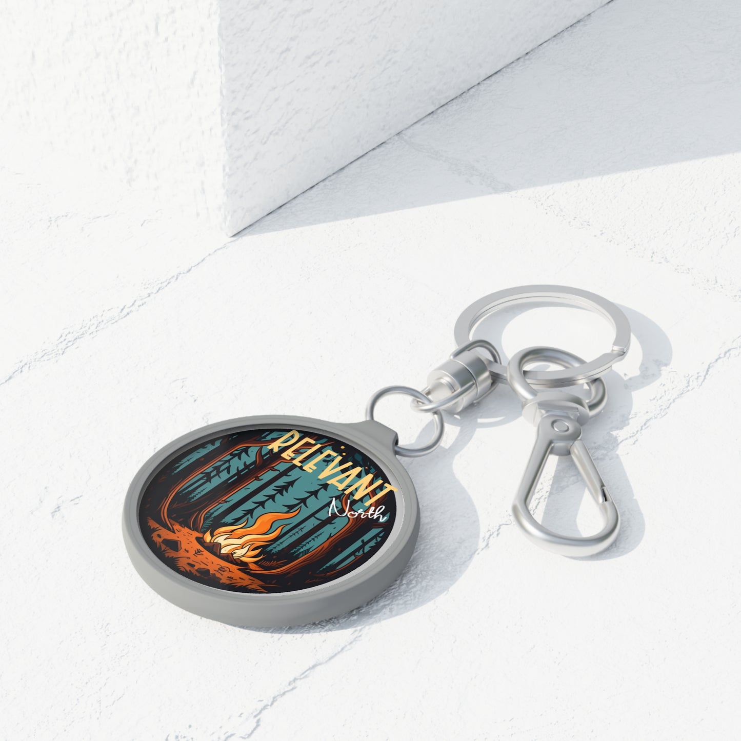 fireside forest keychain